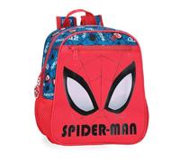 Joumma Marvel Spiderman Authentic Preschool Backpack Adaptable to Cart Red 23x28x10cm Polyester 6.44L, red, Preschool Backpack Adaptable to Trolley