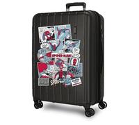 Joumma Marvel Spiderman Comic Suitcase Medium Black 48 x 65 x 27 cm Rigid 3.5 kg TSA Closure Integrated ABS 3.5 kg 72L Extendable