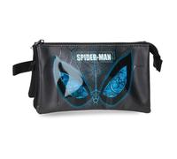 Joumma Marvel Spiderman is Watching Us Triple Pencil Case Black 22x12x5 cm PVC