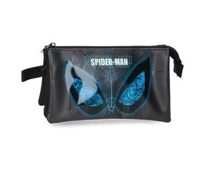 Joumma Marvel Spiderman is Watching Us Triple Pencil Case Black 22x12x5 cm PVC