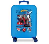 Joumma Marvel Spiderman Wall Crawler Cabin Suitcase Blue 38 x 55 x 20 cm Rigid 2 kg Combination Lock Side ABS 2 kg 35L Hand Luggage