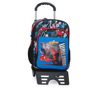 Joumma Marvel Spiderman Wall Crawler School Backpack with Black Car 30x40x13 cm Polyester 15.6L
