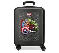 Joumma Marvel Team Avengers Cabin Suitcase Black 38 x 55 x 20 cm Rigid 2 kg Combination Lock Side ABS 2 kg 35L Hand Luggage