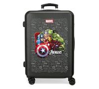 Joumma Marvel Team Avengers Medium Suitcase Black 46x65x23 cm Rigid 3 kg Combination Lock Side ABS 3 kg 56L