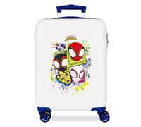 Joumma Marvel Team Spidey Cabin Suitcase White 38 x 55 x 20 cm Rigid 2 kg Combination Lock Side ABS 2 kg 35L Hand Luggage, White, One Size, Cabin Suitcase