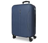 Joumma Roll Road Formentera Marine Medium Suitcase 46x65x24 cm Rigid ABS Integrated Combination Padlock 56L 3.45kg 4 Double Wheels