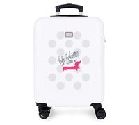 Joumma Roll Road Teckel Cabin Suitcase Multicolor 38 x 55 x 20 cm Rigid 2 kg Combination Lock Side ABS 2 kg 35L Hand Luggage, Multicoloured, One Size, Cabin Suitcase