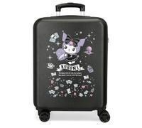 Joumma Sanrio Kuromi Fortune Telling Cabin Suitcase Black 38 x 55 x 20 cm Rigid 2 kg Combination Lock Side ABS 2 kg 35L Hand Luggage
