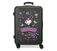 Joumma Sanrio Kuromi Retro Pop Medium Suitcase Black 46x65x23 cm Rigid 3 kg Side Combination Lock ABS 3 kg 56L