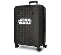 Joumma Star Wars Black Medium Suitcase Black 48x65x27cm Rigid 3.5kg TSA Lock Integrated ABS 3.5kg 72L Extendable