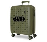 Joumma Star Wars Green Cabin Suitcase Green 40 x 55 x 20 cm Rigid 2.8 kg TSA Closure Integrated ABS 2.8 kg 37L Extendable Hand Luggage