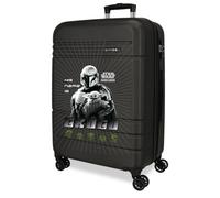 Joumma Star Wars His Name is Grogu Medium Suitcase Black 48x68x27cm Rigid 3.8kg Closure TSA ABS 3.8kg 74L Extendable