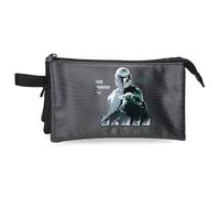 Joumma Star wars His Name is Grogu Triple Pencil Case Black 22x12x5 cm PVC