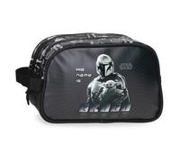 Joumma Star wars His Name is Grogu Two-Compartment Adaptable Toiletry Bag Black 26x16x11 cm PVC