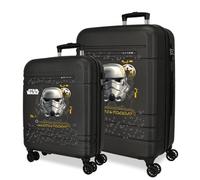 Joumma Star Wars Storm Trooper Suitcase Set Black 55/68 cm Rigid ABS Closure TSA 111L 6.5kg 4 Double Wheels