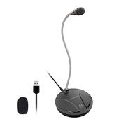 JOUNIVO USB Microphone for Computer, PC/Laptop Mic, Mute Button with LED Indicator, 360 Degree Gooseneck Design, Desktop Microphone for Streaming, Recording, Dictation, Podcasting, YouTube, JV610