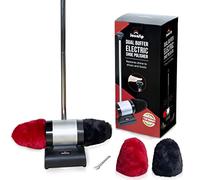 JOUNJIP Electric Shoe Shine Polisher - Deluxe Kit with 4 Buffer Covers - 100% Natural Lamb Wool