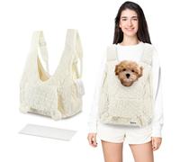 JourCraf Pet Carrier Backpack, Adjustable Pet Front Cat Dog Carrier Backpack Travel Bag for Small Medium Dogs Cats and Rabbits, Safety Strap with Removable Bottom Plate for Camping Hiking Traveling