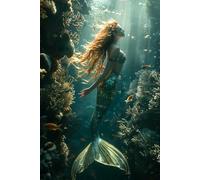 Journal: 6x9 Colorful Sea Mermaid Notebook with 100 Lined Pages to Explore and Record Your Daily Thoughts and Experiences