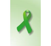 Journal: 6x9 Green Ribbon Paperback Notebook with 100 lined pages to record your daily thoughts, insights, and experiences