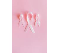 Journal: 6x9 Pink Ribbon Paperback Notebook with 100 lined pages to record your daily thoughts, insights, and experiences