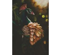 journal: a peacock cover based on an original oil paintin; 6"x9" 120 lined pages