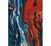 Journal Abstract Flowing: 300 page lined, hardcover with an image on the front of a majority red design with 3 hidden hearts. The image is meant to ... your thoughts more often & more enjoyable.