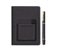 Journal And Pen Set, With Pu Leather Cover And Phone Holder, 22 * 21 * 3 Cm, Professional Multi Functional Planner Notebook, A5 Writing Journal, Executive Organizer Set, For Work Travel Office School