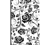 Journal - Black and White Swirled Roses - Diary - Gratitude Journal - Prayer Journal - Poetry Journal - Journal for Women