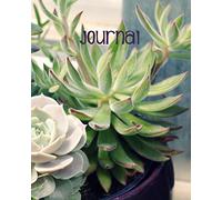 Journal: Blank Lined Notebook 8x10 Succulent Cactus Cute Western Journal for Women
