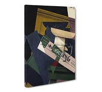 Journal By Juan Gris Canvas Print | Gallery Wrapped 30mm Frame Wall Art | 24x16 inches | Ready to Hang | Classic Picture | Living Room Bedroom Lounge Office