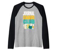 Journal Chaos Club Scrapbook Crafty Raglan Baseball Tee