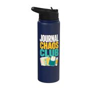 Journal Chaos Club Scrapbook Crafty Stainless Steel Insulated Water Bottle