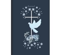 Journal Christian Notebook for Women: Religious Cover Design with Cross - 125 Lined Pages for Notes at Church, Bible Study or Work - 8.27 x 11.69 (A4) Large Book Size - Gift for Women of Faith