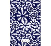 Journal: College Ruled Notebook | Japanese Shibori Tie Dye Lined Gift | White 120 pages (60 sheets) | 6 x 9 inches | Soft Cover