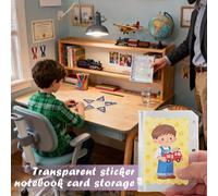 Journal Cover,M5 Clear School Supplies,12.6 X 9.6 Cm Journal Cover Case PVC Organizer | Visual Appeal For Teen Girls Boys Women Home School Classroom Office Travel Road Trip Outdoor Birthday Holiday