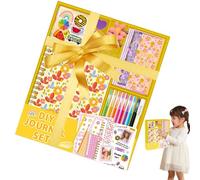 Journal Craft Kit, Scrapbook Journal Set for Girls,Floral Journal Kit Scrapbook Journal Set | Fun and Desirable Stationery Supplies with Craft Set