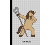 Journal: Dancing Dabbing Lacrosse Horse, Journal Notebook Planner 4x4 Quad Rule Graph Paper, 100 Pages (6" x 9")