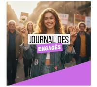 Journal des engagés: Carnet de Notes et Coloriages Inspirant | Citations Humanistes et Exercices d'auto-réflexion | de 10 à 90 ans | Format Carré 8,25" x 8,25