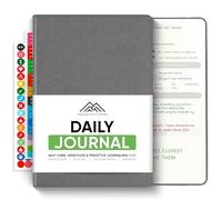 Journal For Men & Women - Gratitude Journal, Self Care & Mental Health Journal For Women & Men - A5 - Grey - Productivity Store