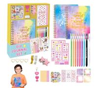 Journal Kit for Girls, Journal Scrapbooking Set,Cartoon Funny Journal Set | Kids Journals Set, Art Journal Supplies for Academic Achievement