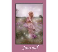 Journal: Mystical 6x9 notebook pink toned cover with blank lined interior