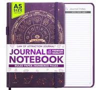 Journal Notebook - 100gsm Ivory Lined White Paper with Inner Pocket & Pen Holder| Vegan Friendly, Ruled Notebook | Multi-Purpose Ideal for Daily Journaling & To Do List Journal for Women & Men