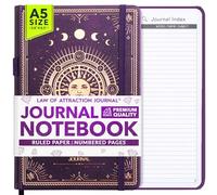 Journal Notebook - 100gsm Ivory Lined White Paper with Inner Pocket & Pen Holder| Vegan Friendly, Ruled Notebook | Multi-Purpose Ideal for Daily Journaling & To Do List Journal for Women & Men