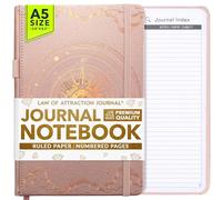 Journal Notebook - 100gsm Ivory Lined White Paper with Inner Pocket & Pen Holder| Vegan Friendly, Ruled Notebook | Multi-Purpose Ideal for Daily Journaling & To Do List Journal for Women & Men