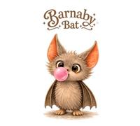 Journal Notebook Barnaby bat bubblegum: cute Gift for kids adults friends family