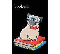 Journal Notebook For Dog Lovers Pug Sitting On Books: 110 Page Plain Blank Journal For Drawing, Writing, Doodling In Portable 6 x 9 Size: Volume 99 (My Favorite Plain Journal)