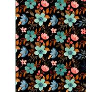 Journal Notebook for Women, Ruled , paperback, Notebook for Work & Note Taking, Pretty Journal for Writing, 120 Pages, 90 GSM, Flower Garden