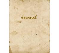 Journal Notebook for Writing , Parchment style , for notes , thoughts , self development