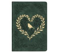 Journal Notebook, Hardcover A5 Planning Papers, Dotted Journal, Floral And Leaf Theme Design, For Writing List Note, Taking Travel School College Work Study Business Meeting Women Student